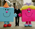 Mr and Little Miss Birthday: joined by Adam Hargreaves, son of the Mr Men creator